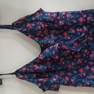Bcx summer dress, Medium, blue and red